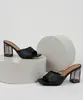 Tamanco Feminino Zatz Salto Quadrado Transparente Preto 38