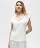 regata de algodão decote v com brilhos patbo off white P