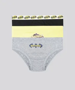 Kit de 3 Cuecas Batman Multicor 6