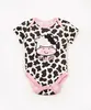 body infantil de algodão fun vaquinha preto 3-6