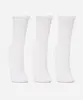 kit 3 meias cano alto frufru branco 34-39
