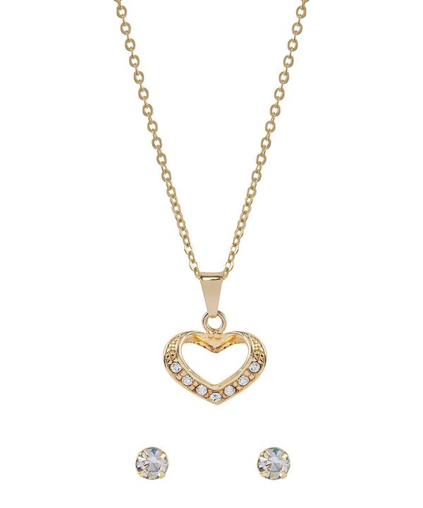 Kit de Relógio Analógico Mondaine Feminino + Colar + Pulseira - 83372LPMVDE1K Dourado Único