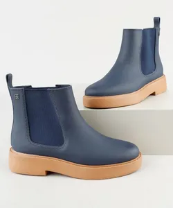 Bota Feminina Zaxy Chelsea Road Azul Marinho 37