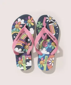 Chinelo Infantil Estampado Floral Ipanema Rosa 31-32
