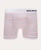 cueca boxer sem costura listrada duomo branca P