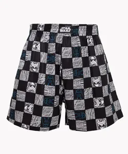cueca samba canção de algodão star wars preta P