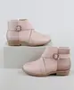 Bota Infantil Molekinha Cano Curto com Glitter Rosa Claro 33
