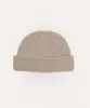 gorro de tricot canelado bege UNICO