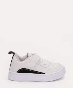 tênis infantil com velcro branco 27