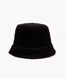 chapéu bucket sherpa preto Único