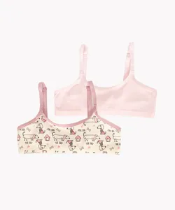 kit de 2 sutiãs infantil cachorrinho miss delrio multicor G