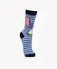 meia cano longo stitch azul 41-43