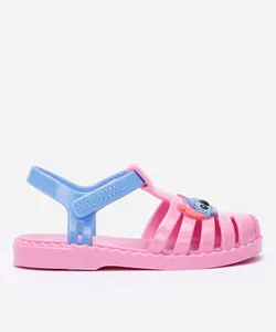 sandália fechada infantil stitch rosa 19