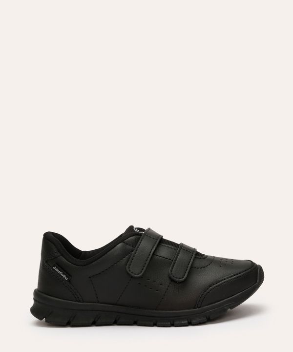 tênis casual infantil dakotinha com velcro preto 26