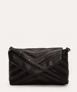 bolsa crossbody matelassê preta UNICO