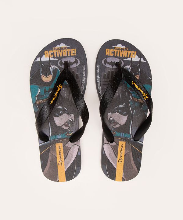 chinelo infantil batcão ipanema preto 23-24