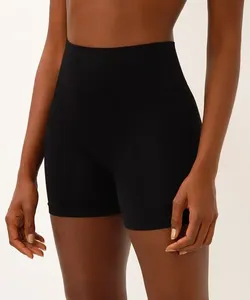 short modelador sem costura cós alto preto G