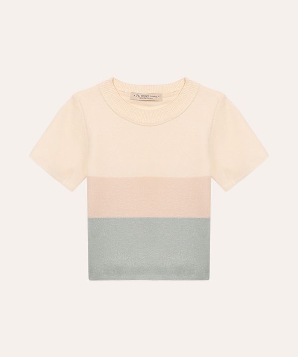blusa de tricot infantil listrada verde 10