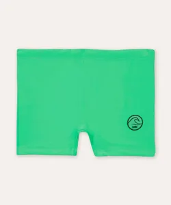 sunga infantil básica com proteção uv verde 12