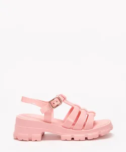 sandália infantil zaxy power grendene rosa 29
