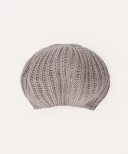 boina de tricot cinza UNICO