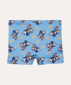 sunga infantil boxer sonic azul 12