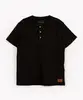 camiseta infantil de malha texturizada manga curta preta 4