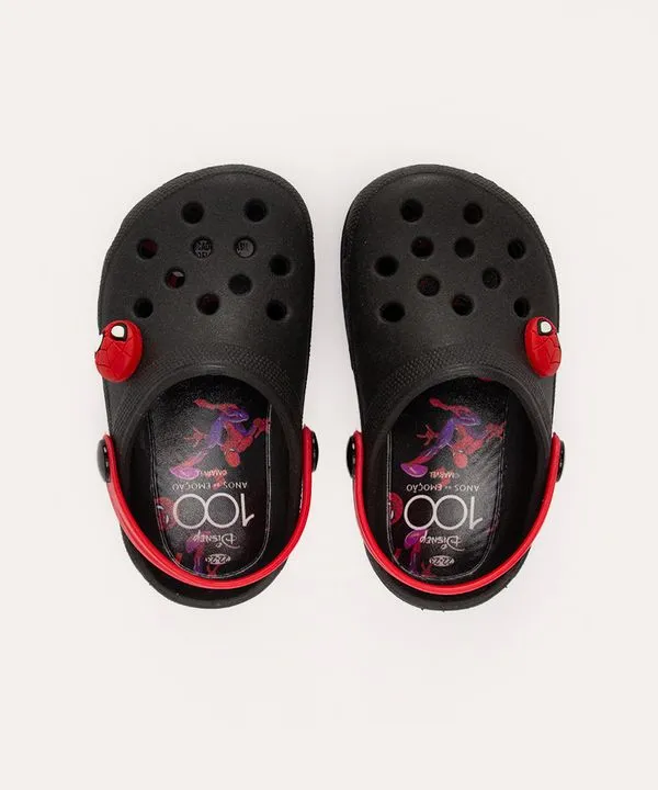 babuche infantil homem arranha preto 24-25