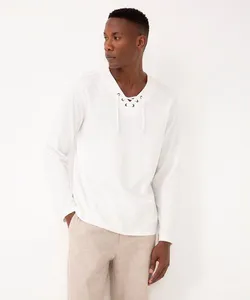 bata de moletinho manga longa branco XG