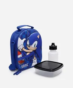 lancheira infantil sonic azul UNICO