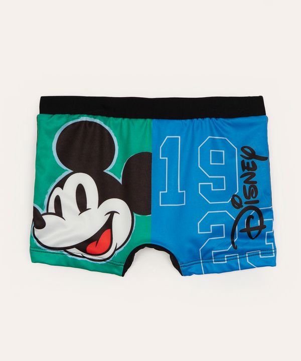 sunga boxer infantil mickey proteção uv colorida 6