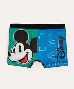sunga boxer infantil mickey proteção uv colorida 2