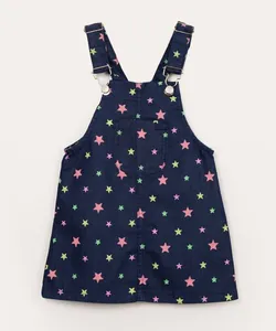 salopete infantil jeans estrelas azul medio 5