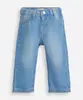calça jeans infantil cós elástico azul 3