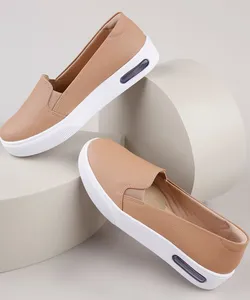Tênis Slip On Feminino Modare Ultra Conforto Bege 39
