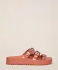 rasteirinha com fivela feminina partner zaxy rosê 39-40