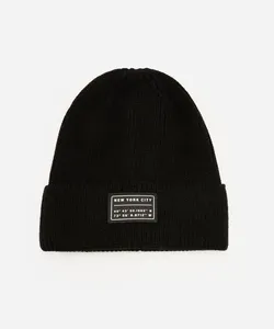 gorro infantil texturizado new york preto UNICO