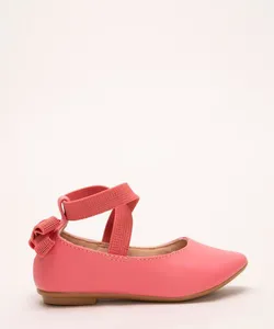 sapatilha infantil com elástico rosa 22