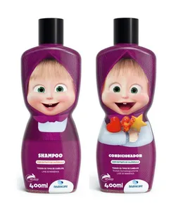 Kit Masha e o Urso Shampoo 400ml + Condicionador 400ml único Único