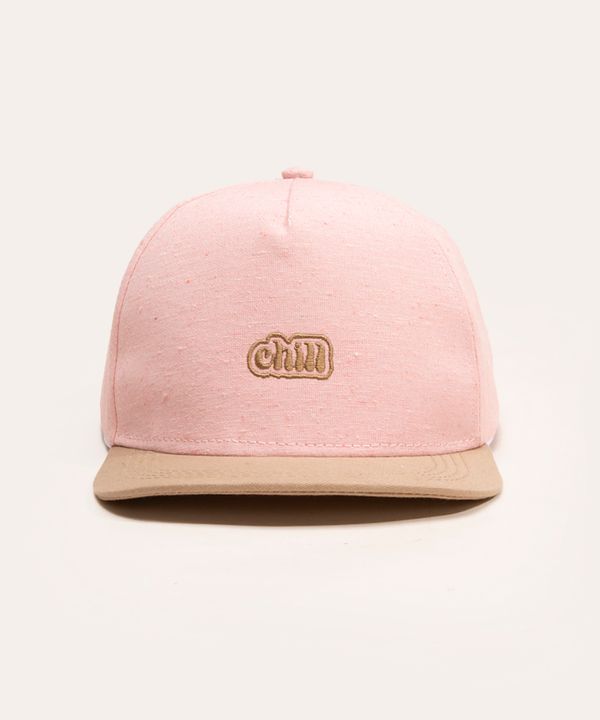 boné aba reta chill rosa claro Único