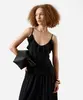 blusa feminina alça fina de viscose texturizada preta P