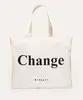 bolsa tote change mindset cru Único