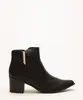 bota bico fino cano médio via uno preto 36