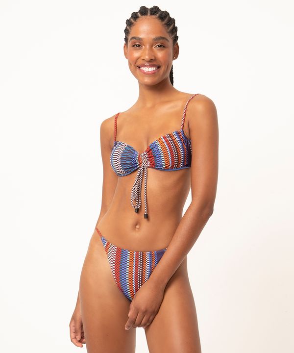 biquíni calcinha tanga string mar cosmo com proteção uv50 azul M