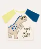 camiseta de algodão infantil dinossauro interativo manga curta branca 4