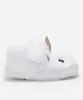 pantufa infantil unicórnio com antiderrapante branca 17-18