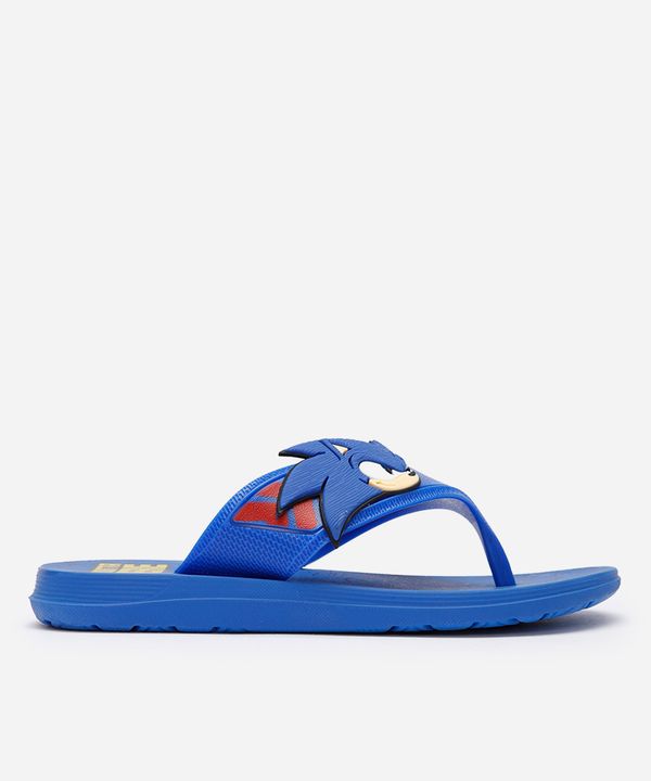 chinelo infantil sonic grendene azul 25