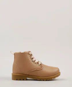 Bota Coturno Infantil Bege 26