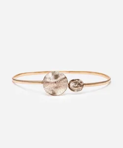 cinto de metal com fivela redonda dourado M