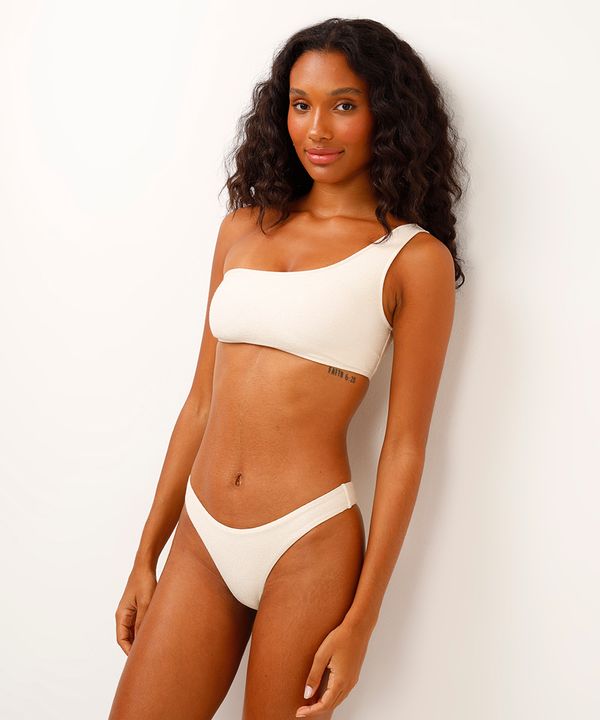 biquíni calcinha asa delta com lurex branco G